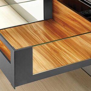 ریل بدنه دار اسلیم شیشه اینر بلند با فرانت آلومینیوم فانتونی عمق 30 کد B516