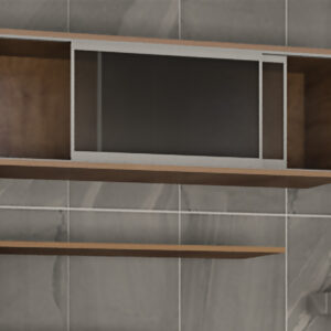 مکانیزم هوایی درب ریلی شیشه ای سری 1 توکار دو درب 120 با عرض حداکثر 240 بدون آرامبند فانتونی کد C721