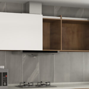 مکانیزم هوایی درب ریلی k055 این لاین عرض 1800mm-2400 دو درب دستی با عرض هر درب 1200-900mm کد C740