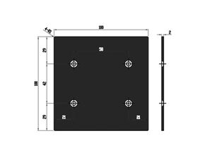 قاب درپوش شلف آلومینیومی T فرم دکوراتیو رنگ مشکی مات با قابلیت نورپردازی 300 سانتیمتر فانتونی کد I272
