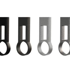 پایه آویز وسط میله رگال گرد قابل اتصال به سقف سری ۴ مشکی فانتونی