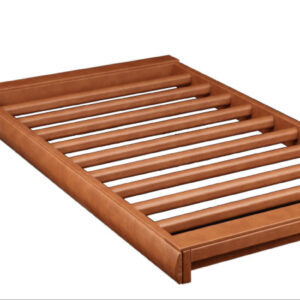 رک ریلی جای شلوار داخل کمد لباس با فریم چرم رنگ شتری سایز9۰فانتونی