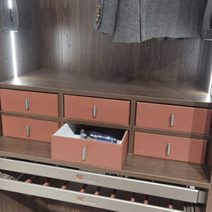 باکس چرمی کشویی فرنچ استایل رنگ قرمز فانتونی کد J907