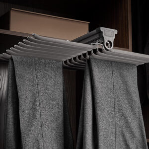 رک جای شلوار سقفی فرنچ استایل دو طرفه رنگ طوسی فانتونی کد J942