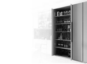 مکانیزم درب لولایی کمدی پاکت در تک درب چوبی چپ باز شو فانتونی