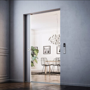 مکانیزم تاپ لاین ترکیبی برقی EW1 تک درب ساختمانی با عرض حداکثر ۱۲۰فانتونی