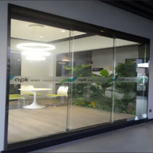 مکانیزم ترکیبی شیشه ای DG3 تک درب ثابت و دو درب متحرك با عرض ۳۶۰فانتونی