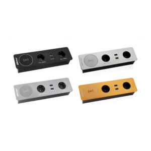 پریز توکار طلایی مات ملونی کد 10058