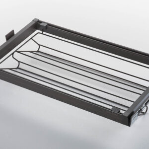 جا کفشی ریلی مفتولی داخل کمد لباس قابل رگلاژ آرام بند رنگ موکا سایز 90