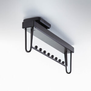 رگال سقفی ریلی سقفی داخل کمد لباس آرام بند رنگ موکا عرض 160 ارتفاع 58 عمق 445