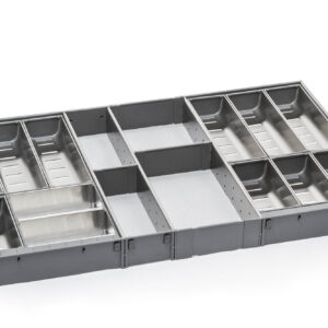 جای قاشق و چنگال داخل کشو استیل ملونی کد 9016