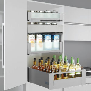 لوازم اینرکوتاه (لوازم کشو مخفی کوتاه) ملونی (کاور+ قفل و براکت کوتاه)