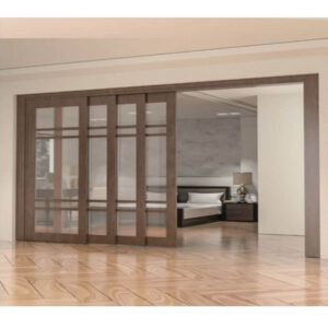 مکانیزم درب پارتیشن لینکیج 4 درب آرام بند (یک درب ثابت و 3 درب متحرک)