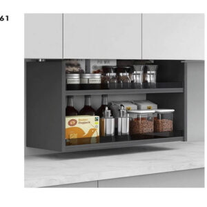 سبد آگیلیس برقی هوایی ریلی آسانسوری کریستال عرض 900mm