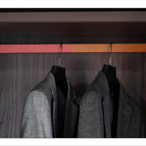 میله رگال مستطیل طوسی با چرم طوسی فرنچ استایل عرض 3000mm کد J992