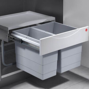 سطل چندمنظوره توکار متصل به کف هایلو مدل رامسپار تاندم اس جهت یونیت عرض 500mm کد Q150