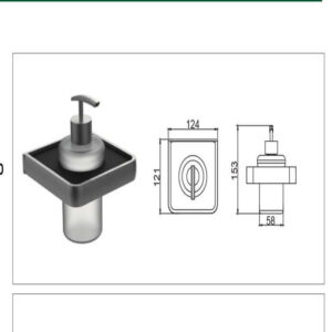 هولدر جای مایع دستشو چسبی رنگ نوک مدادی سری H کد S070