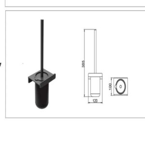 هولدر جای برس توالت پیچی رنگ نوک مدادی سری i کد S087