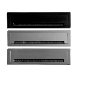 قاب داکت لولایی آلومینیومی رومیزی با درب آرامبند خاکستری عمق 28mm ،طول 200mm ،عرض 900mm کد T342