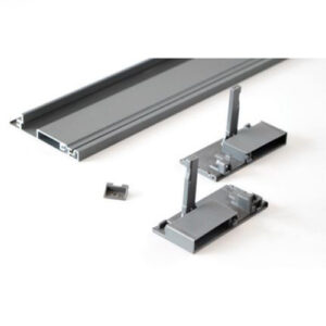 لوازم اینر ریل دبل باکس اسلیم با فرانت آلومینیوم و ارتفاع 110mm