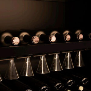 چراغ LED شلف آلومینیومی نگهدارنده بطری و گیلاس همراه ترانس فانتونی