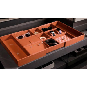 باکس چرمی مشبک کامپکت با قابلیت تغییر سایز فرنچ استایل فانتونی j950