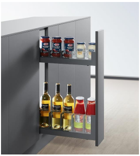 1 سوپر جا بطری ریلی اسلیم شیشه کوتاه و بند زیر صفحه 50 سانتی متر برند DTC