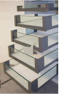 2 سوپر بلند اسلیم شیشه کوتاه و بلند 50 سانتی متر برند DTC