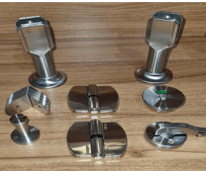 ست لوازم پارتیشنی سیلور استیل 304