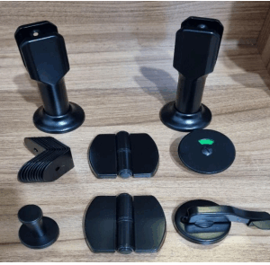 ست لوازم پارتیشنی مشکی استیل 304