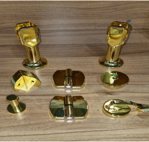 ست لوازم پارتیشنی طالیی استیل 304