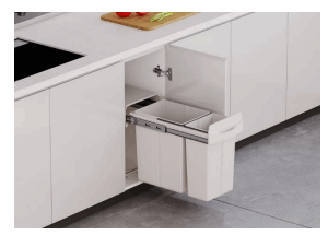 سطل 2 قلو ریلی آرامبند زیر سینکی